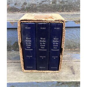 Wuest’s Word Studies Greek New Testament 3 Vol Set Eerdmans 1978 Boxed